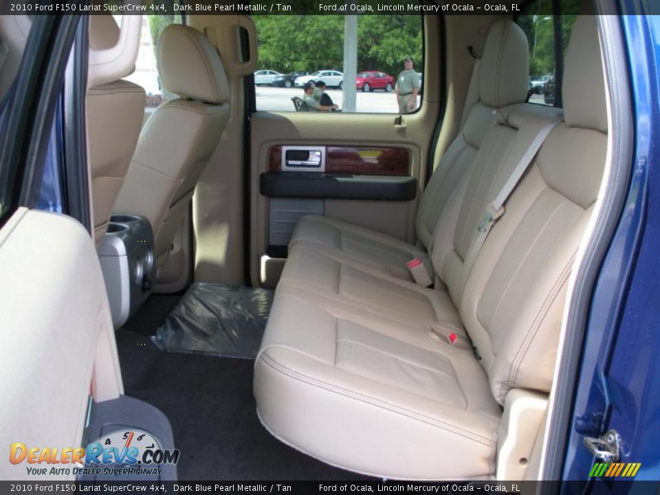2010 Ford F150 Lariat SuperCrew 4x4 Dark Blue Pearl Metallic / Tan Photo #6