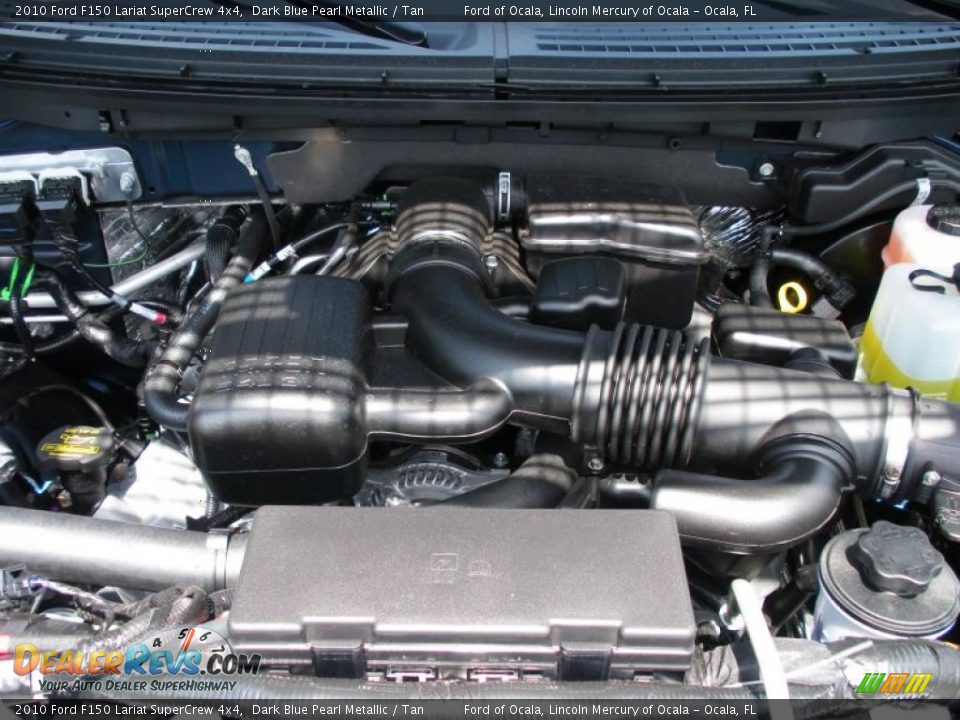 2010 Ford F150 Lariat SuperCrew 4x4 Dark Blue Pearl Metallic / Tan Photo #11