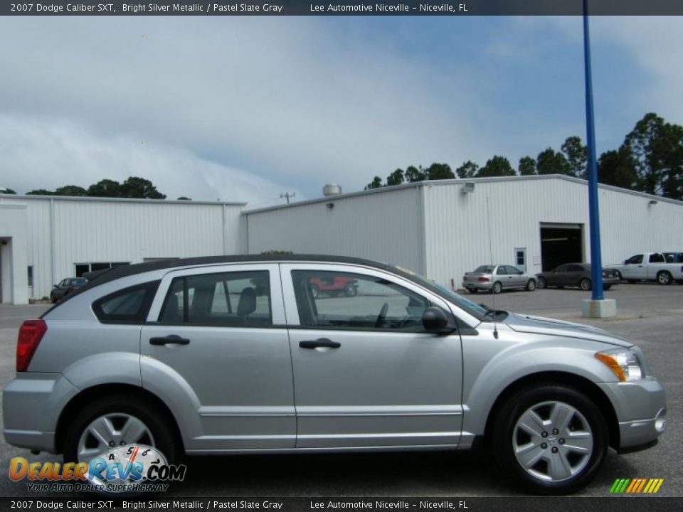 2007 Dodge Caliber SXT Bright Silver Metallic / Pastel Slate Gray Photo #6