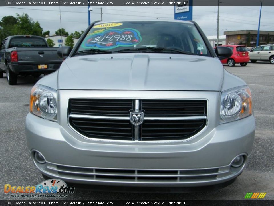 2007 Dodge Caliber SXT Bright Silver Metallic / Pastel Slate Gray Photo #8