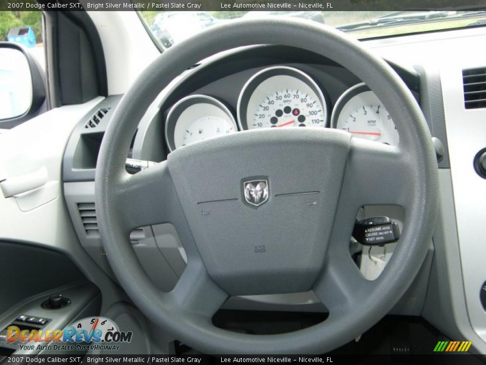 2007 Dodge Caliber SXT Bright Silver Metallic / Pastel Slate Gray Photo #19