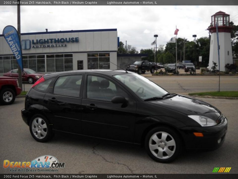 2002 Ford Focus ZX5 Hatchback Pitch Black / Medium Graphite Photo #1