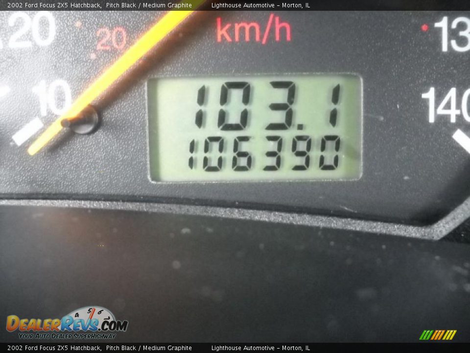 2002 Ford Focus ZX5 Hatchback Pitch Black / Medium Graphite Photo #16