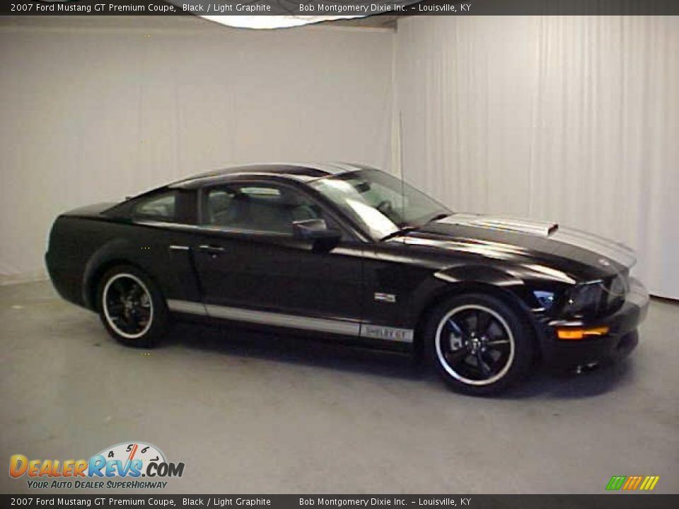 2007 Ford Mustang GT Premium Coupe Black / Light Graphite Photo #1