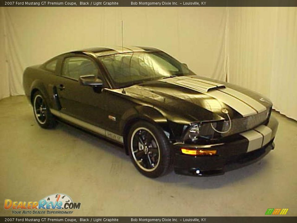 2007 Ford Mustang GT Premium Coupe Black / Light Graphite Photo #2