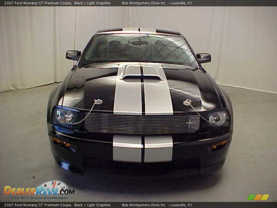 2007 Ford Mustang GT Premium Coupe Black / Light Graphite Photo #3