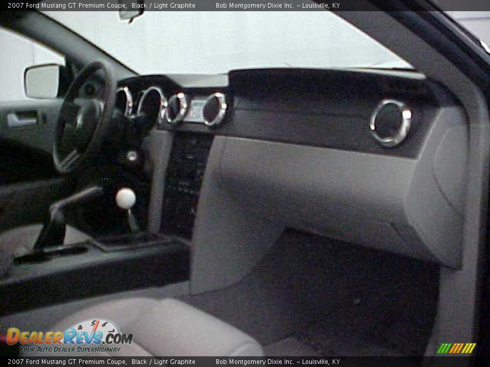 2007 Ford Mustang GT Premium Coupe Black / Light Graphite Photo #7