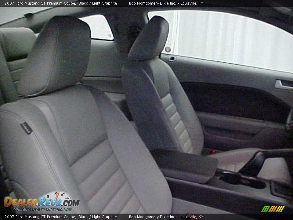 2007 Ford Mustang GT Premium Coupe Black / Light Graphite Photo #8