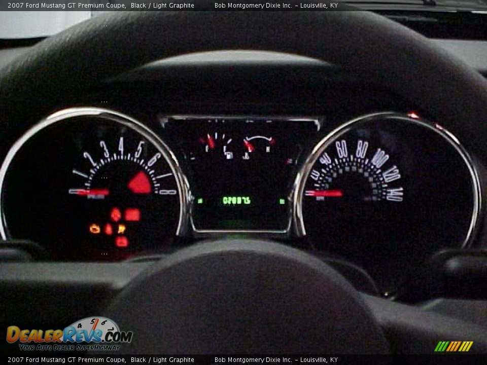 2007 Ford Mustang GT Premium Coupe Black / Light Graphite Photo #13