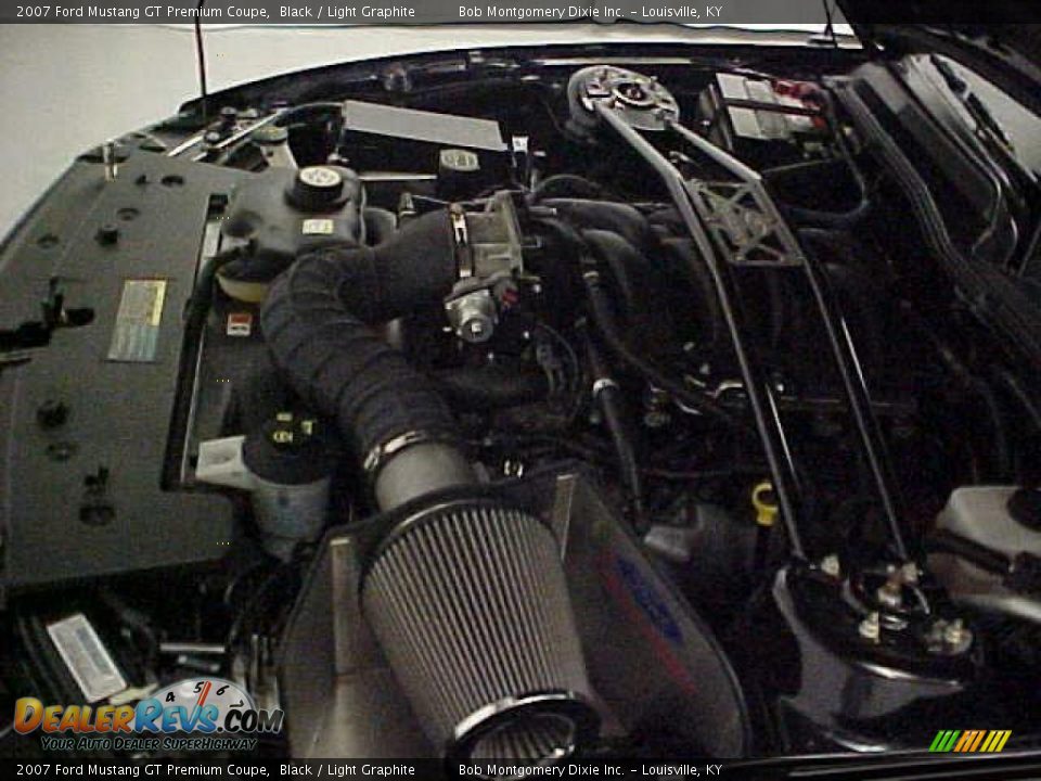 2007 Ford Mustang GT Premium Coupe Black / Light Graphite Photo #24