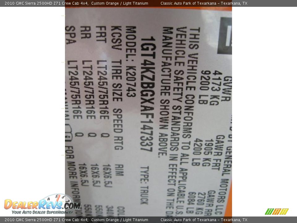 2010 GMC Sierra 2500HD Z71 Crew Cab 4x4 Custom Orange / Light Titanium Photo #23