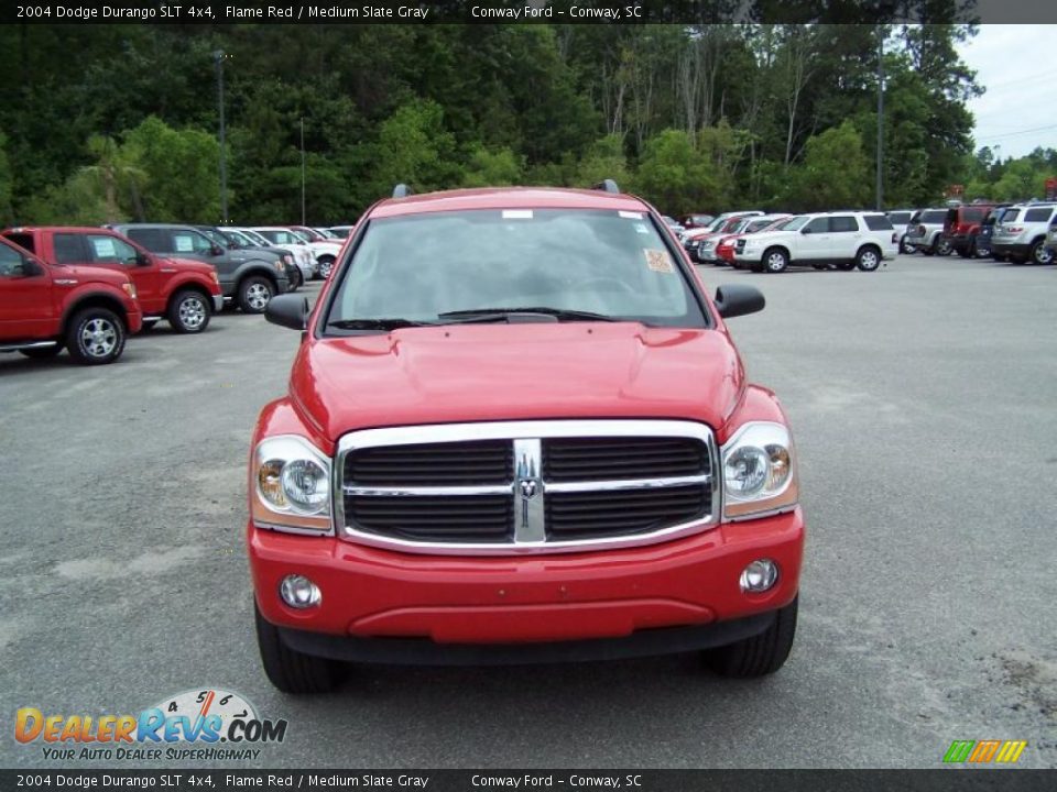 2004 Dodge Durango SLT 4x4 Flame Red / Medium Slate Gray Photo #2