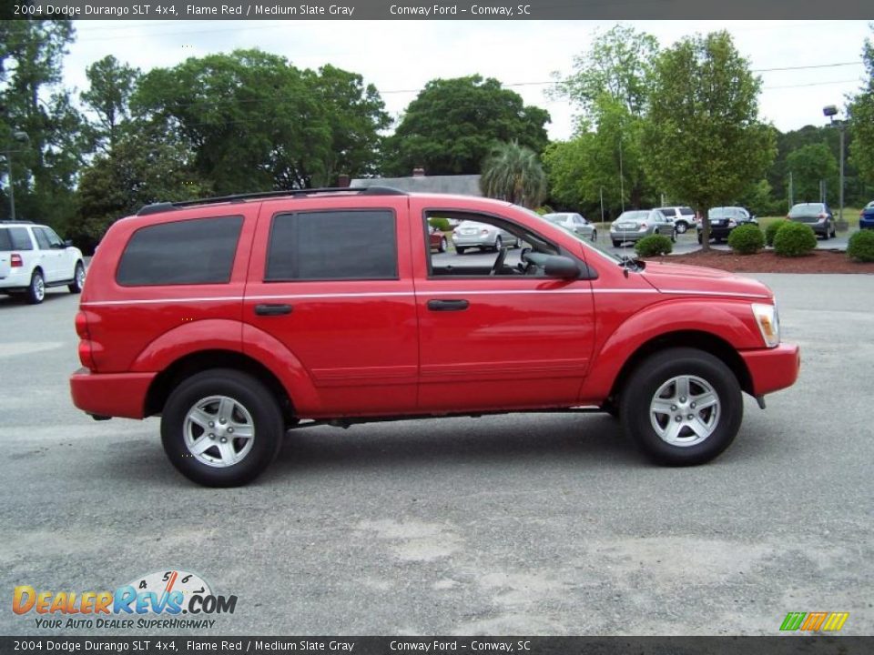 2004 Dodge Durango SLT 4x4 Flame Red / Medium Slate Gray Photo #4