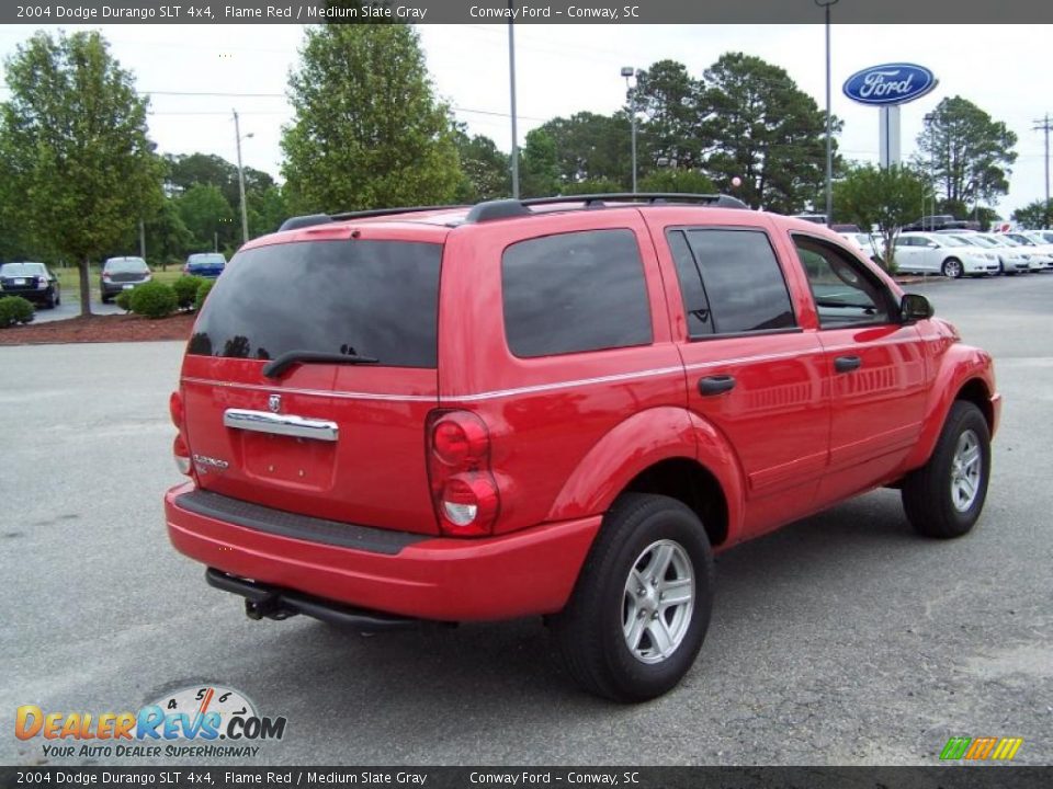 2004 Dodge Durango SLT 4x4 Flame Red / Medium Slate Gray Photo #5