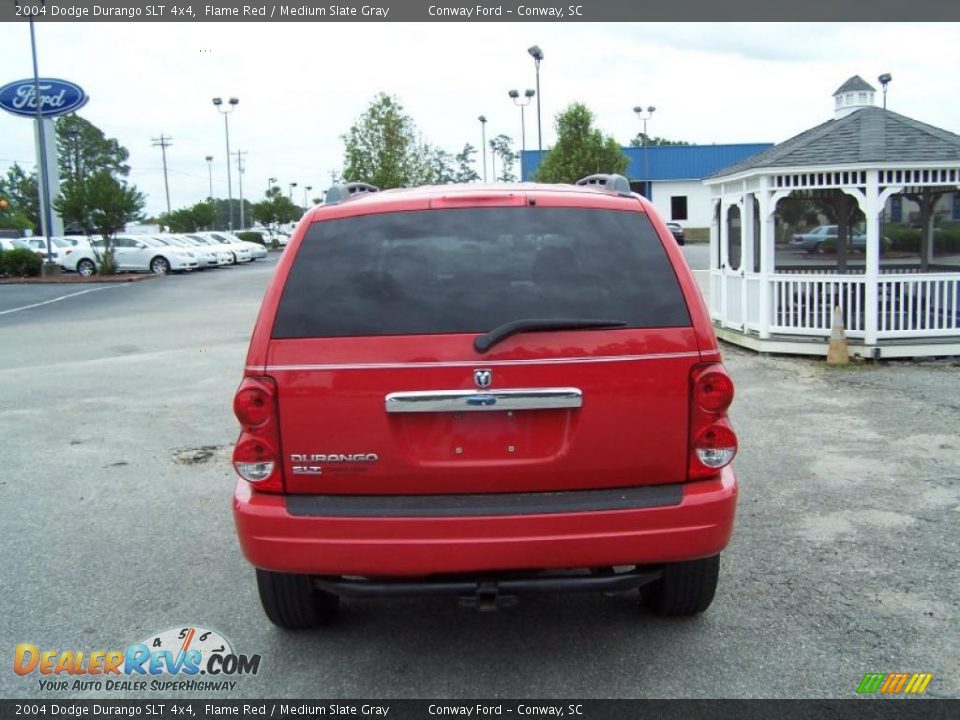 2004 Dodge Durango SLT 4x4 Flame Red / Medium Slate Gray Photo #6