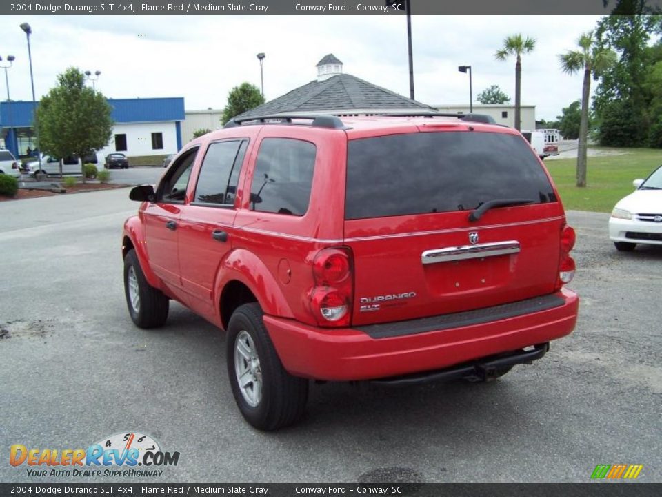 2004 Dodge Durango SLT 4x4 Flame Red / Medium Slate Gray Photo #7