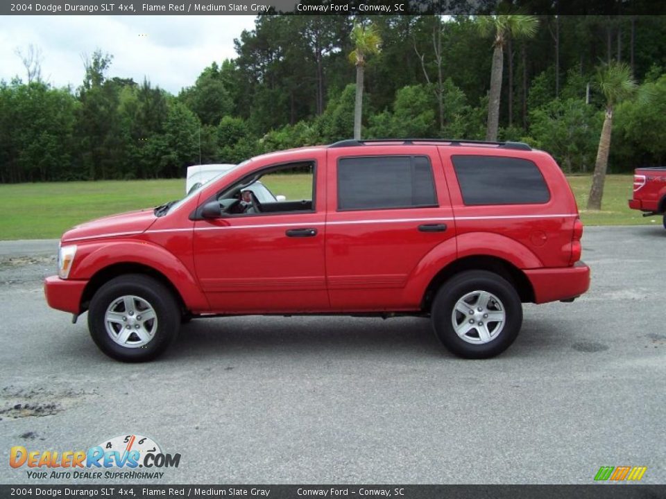 2004 Dodge Durango SLT 4x4 Flame Red / Medium Slate Gray Photo #8