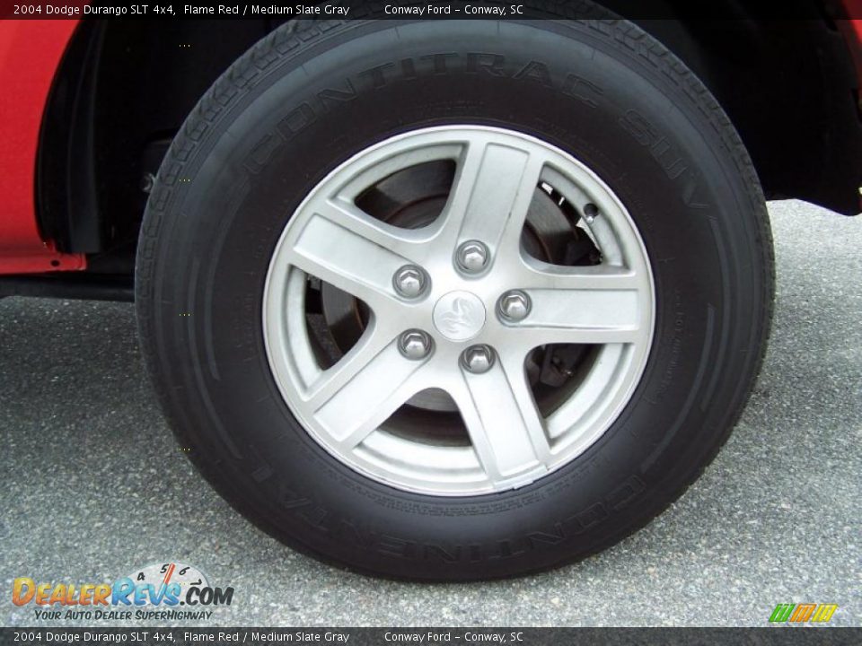 2004 Dodge Durango SLT 4x4 Flame Red / Medium Slate Gray Photo #9