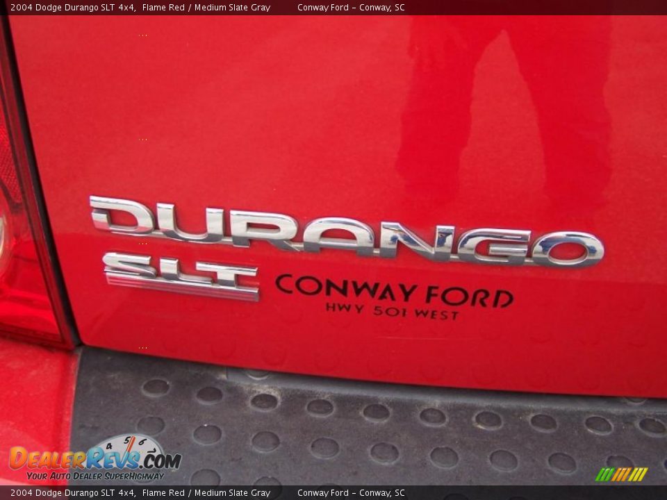 2004 Dodge Durango SLT 4x4 Flame Red / Medium Slate Gray Photo #14