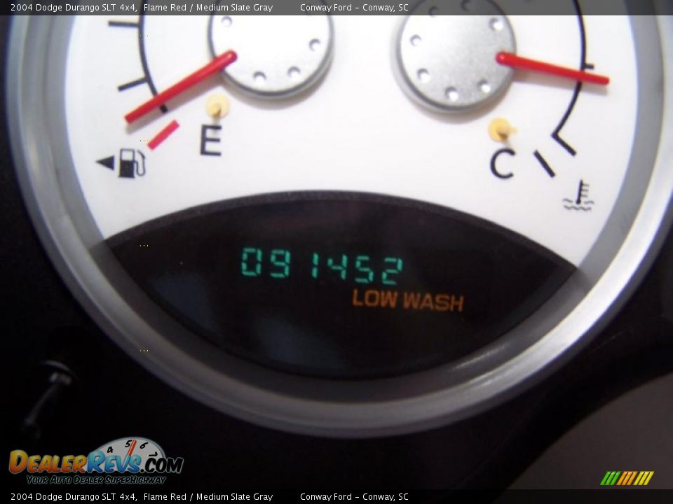 2004 Dodge Durango SLT 4x4 Flame Red / Medium Slate Gray Photo #25