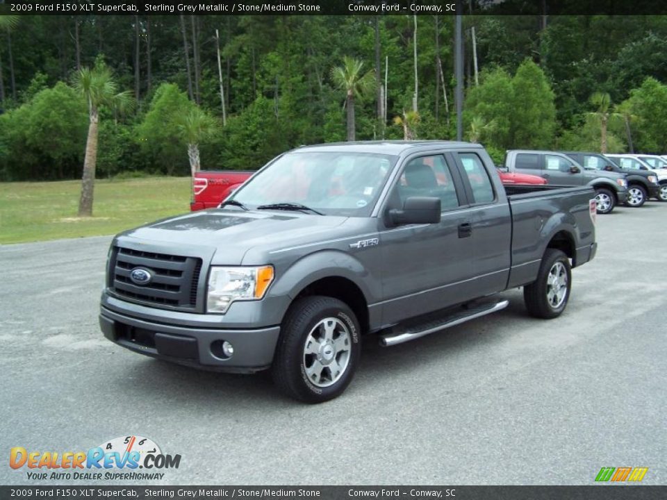 2009 Ford F150 XLT SuperCab Sterling Grey Metallic / Stone/Medium Stone Photo #1