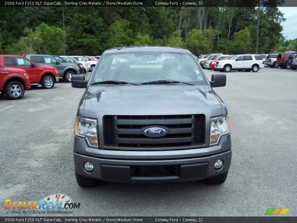 2009 Ford F150 XLT SuperCab Sterling Grey Metallic / Stone/Medium Stone Photo #2