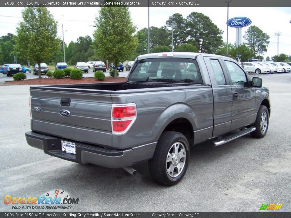 2009 Ford F150 XLT SuperCab Sterling Grey Metallic / Stone/Medium Stone Photo #5