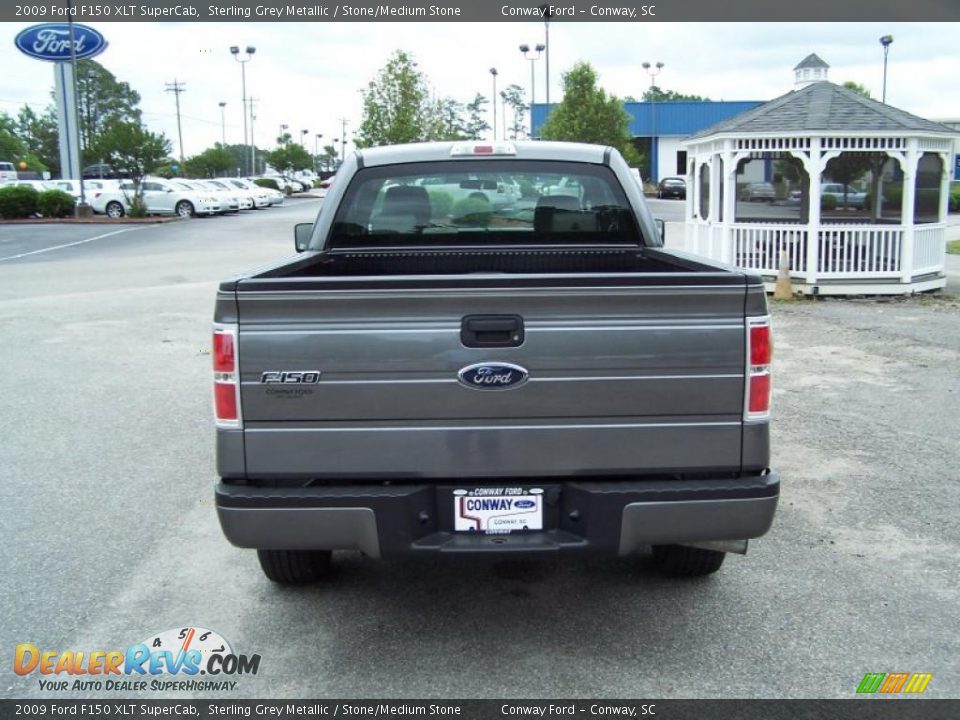 2009 Ford F150 XLT SuperCab Sterling Grey Metallic / Stone/Medium Stone Photo #6
