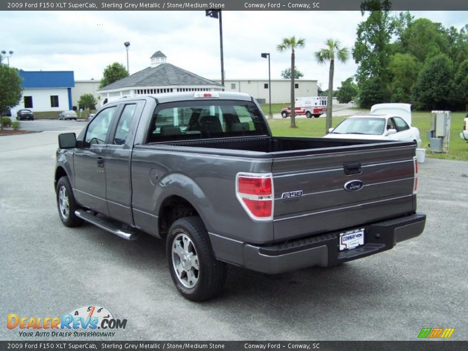 2009 Ford F150 XLT SuperCab Sterling Grey Metallic / Stone/Medium Stone Photo #7