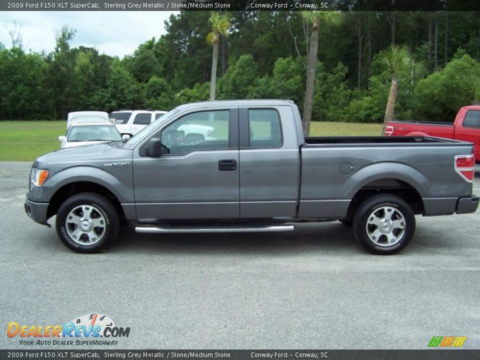 2009 Ford F150 XLT SuperCab Sterling Grey Metallic / Stone/Medium Stone Photo #8