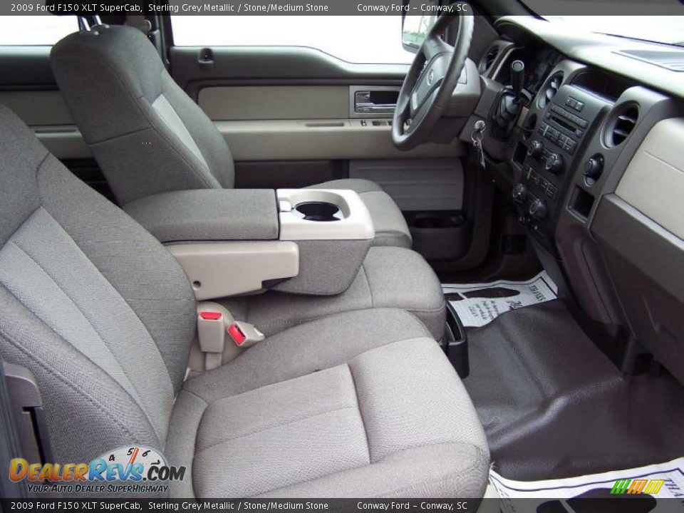 2009 Ford F150 XLT SuperCab Sterling Grey Metallic / Stone/Medium Stone Photo #17