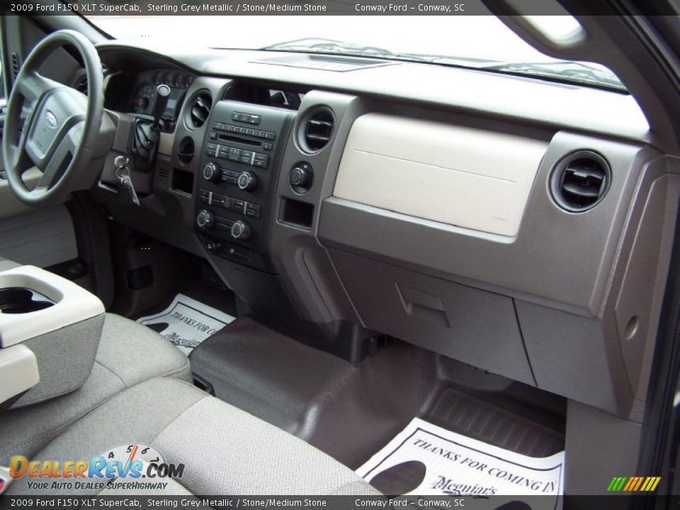 2009 Ford F150 XLT SuperCab Sterling Grey Metallic / Stone/Medium Stone Photo #18