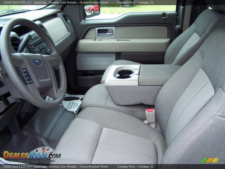 2009 Ford F150 XLT SuperCab Sterling Grey Metallic / Stone/Medium Stone Photo #20