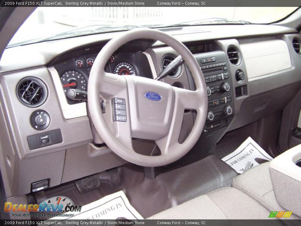2009 Ford F150 XLT SuperCab Sterling Grey Metallic / Stone/Medium Stone Photo #21