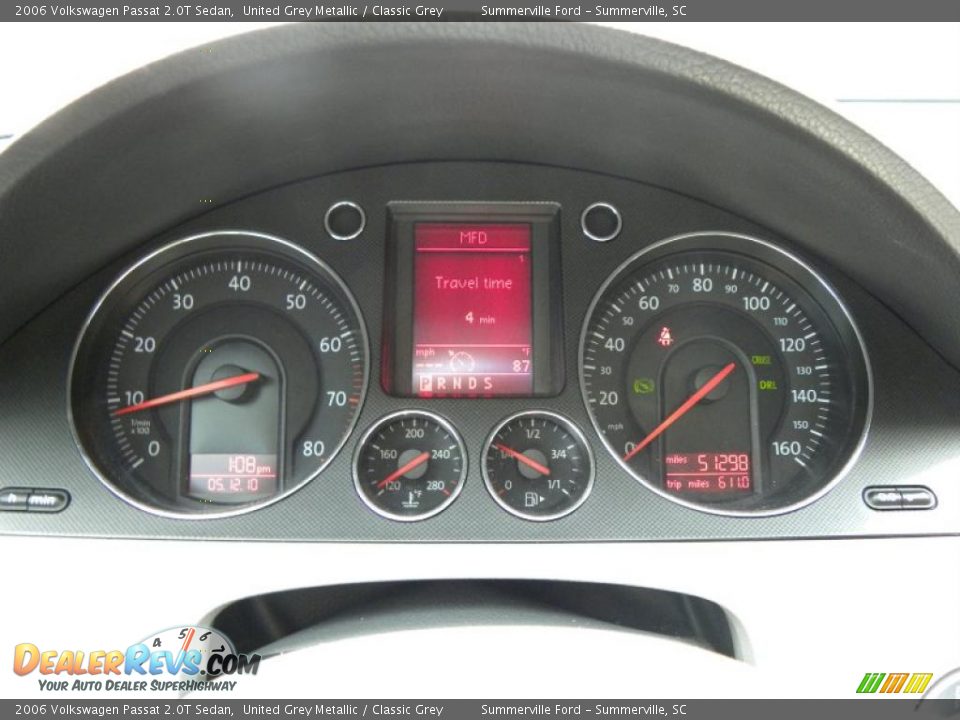 2006 Volkswagen Passat 2.0T Sedan United Grey Metallic / Classic Grey Photo #23