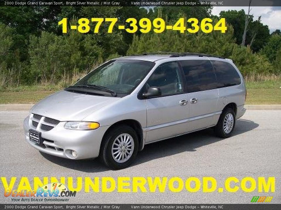 2000 Dodge Grand Caravan Sport Bright Silver Metallic / Mist Gray Photo #1