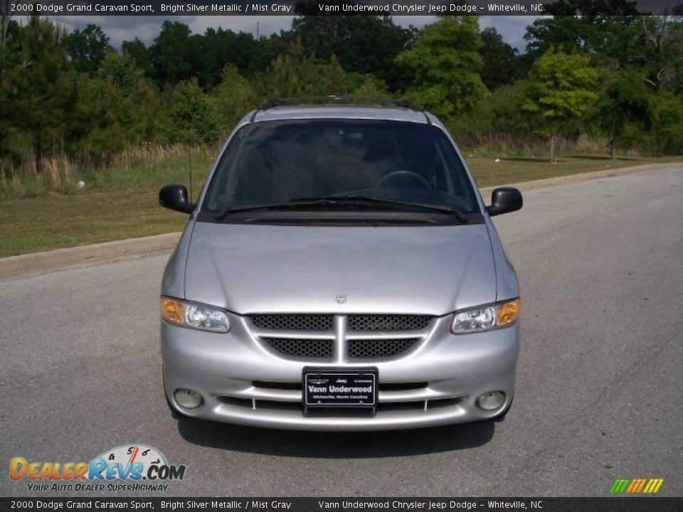 2000 Dodge Grand Caravan Sport Bright Silver Metallic / Mist Gray Photo #2