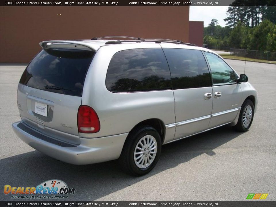2000 Dodge Grand Caravan Sport Bright Silver Metallic / Mist Gray Photo #4