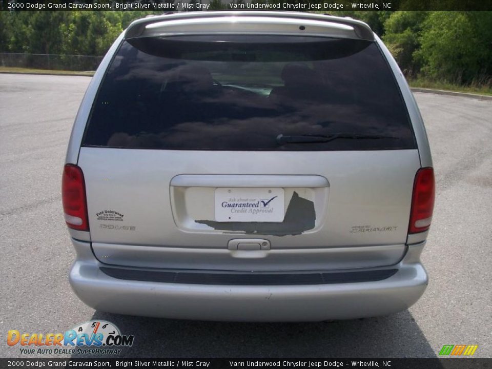 2000 Dodge Grand Caravan Sport Bright Silver Metallic / Mist Gray Photo #5