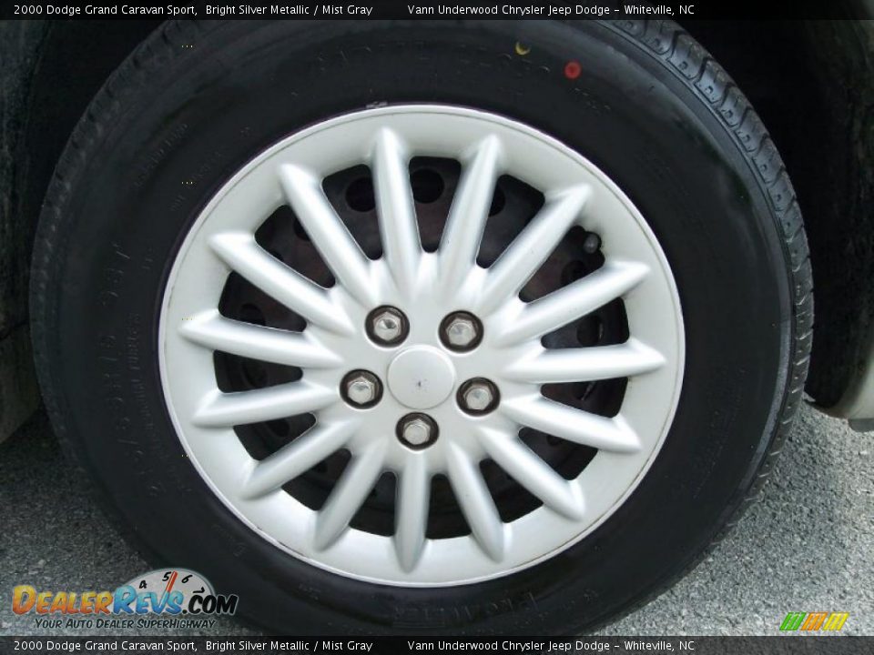 2000 Dodge Grand Caravan Sport Bright Silver Metallic / Mist Gray Photo #9