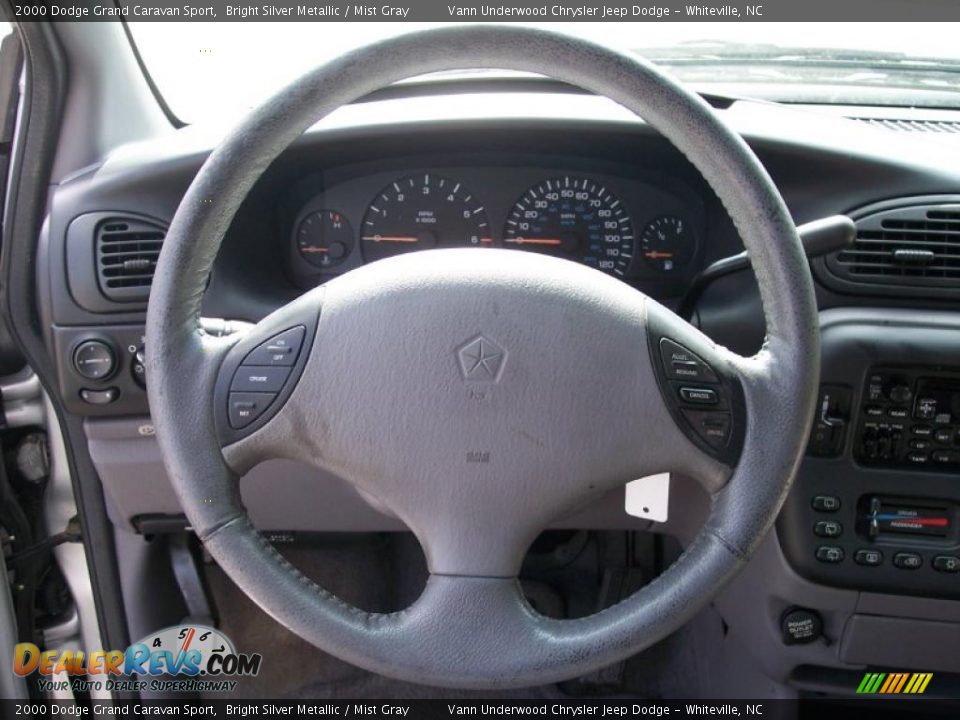 2000 Dodge Grand Caravan Sport Bright Silver Metallic / Mist Gray Photo #18