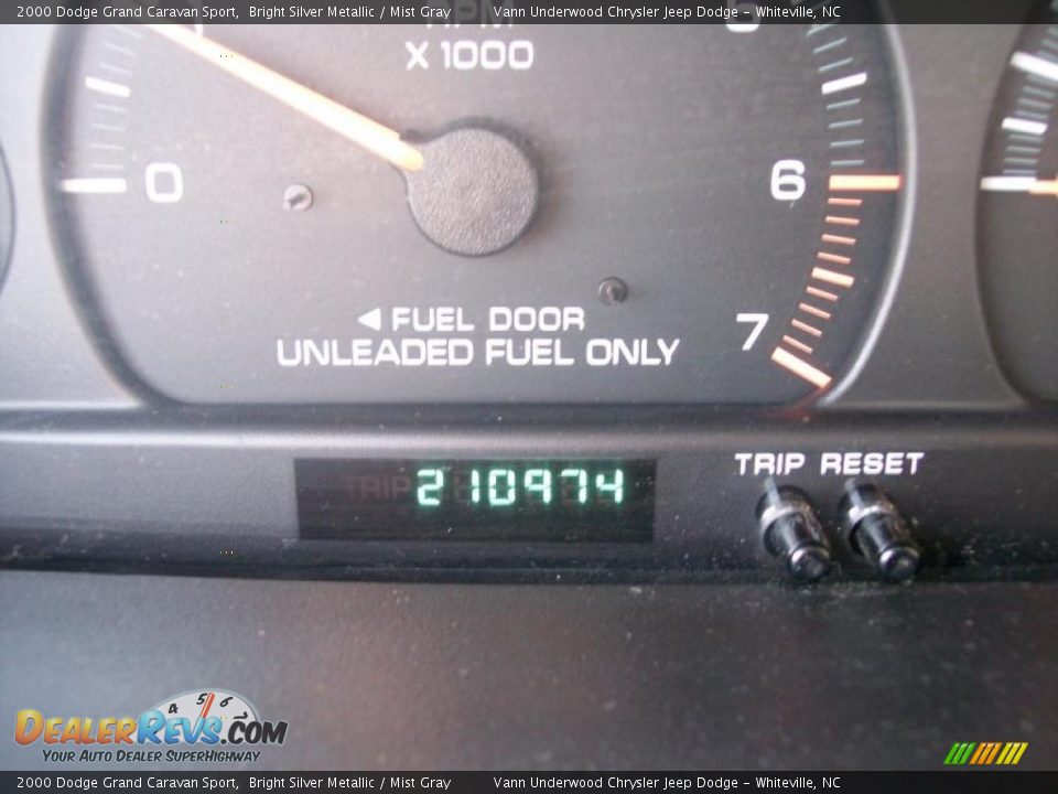 2000 Dodge Grand Caravan Sport Bright Silver Metallic / Mist Gray Photo #19