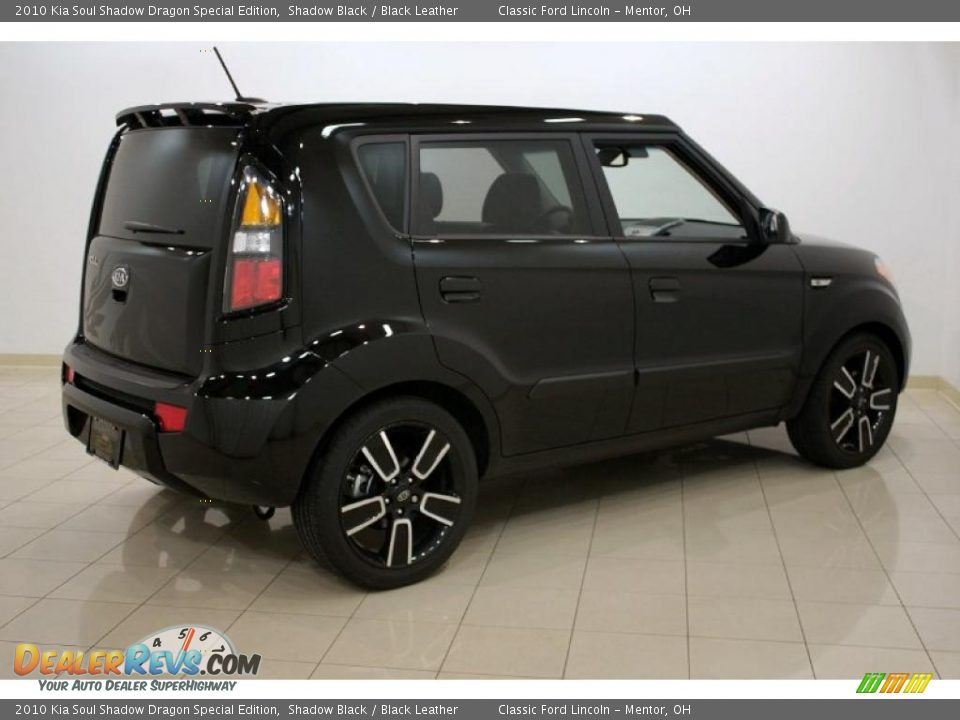 2010 Kia Soul Shadow Dragon Special Edition Shadow Black / Black Leather Photo #7