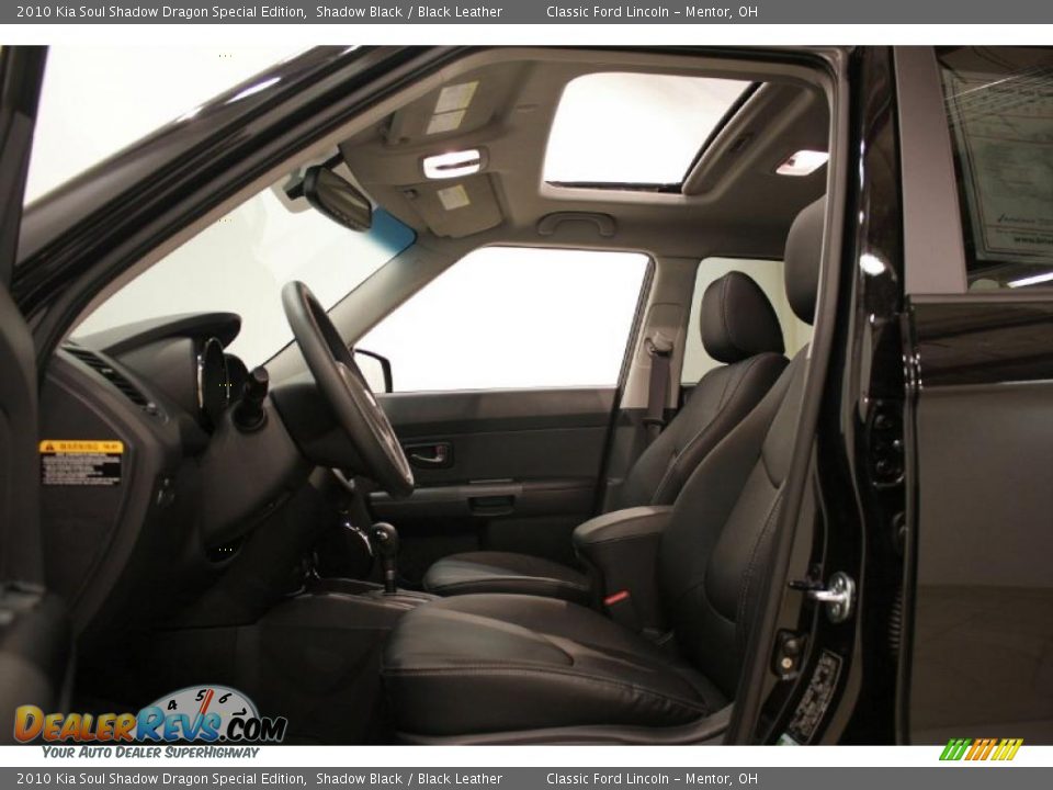2010 Kia Soul Shadow Dragon Special Edition Shadow Black / Black Leather Photo #11