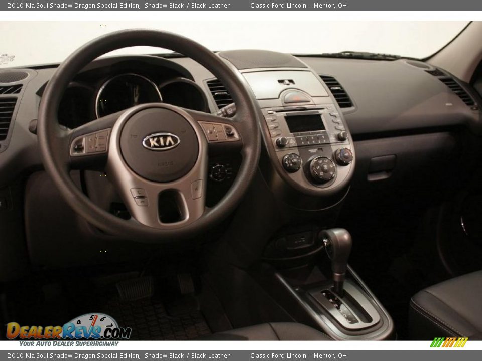 2010 Kia Soul Shadow Dragon Special Edition Shadow Black / Black Leather Photo #14