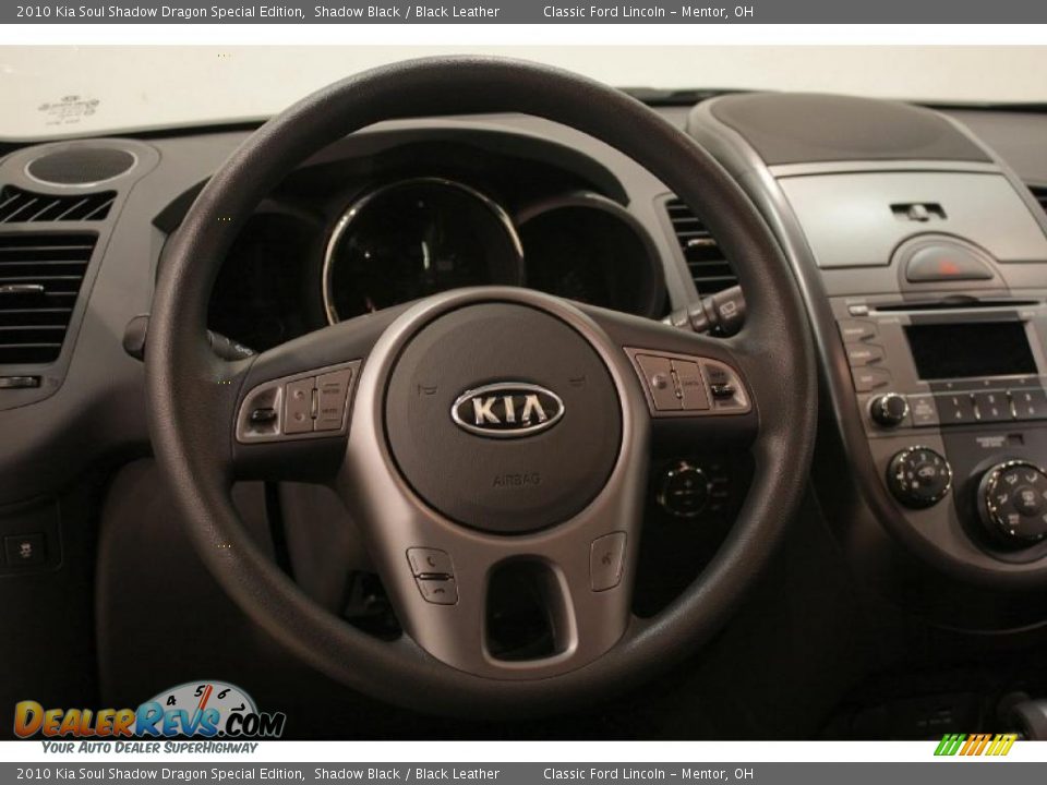 2010 Kia Soul Shadow Dragon Special Edition Shadow Black / Black Leather Photo #15