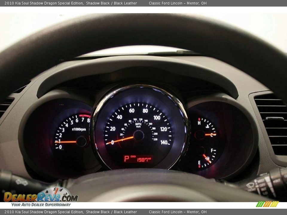2010 Kia Soul Shadow Dragon Special Edition Shadow Black / Black Leather Photo #16