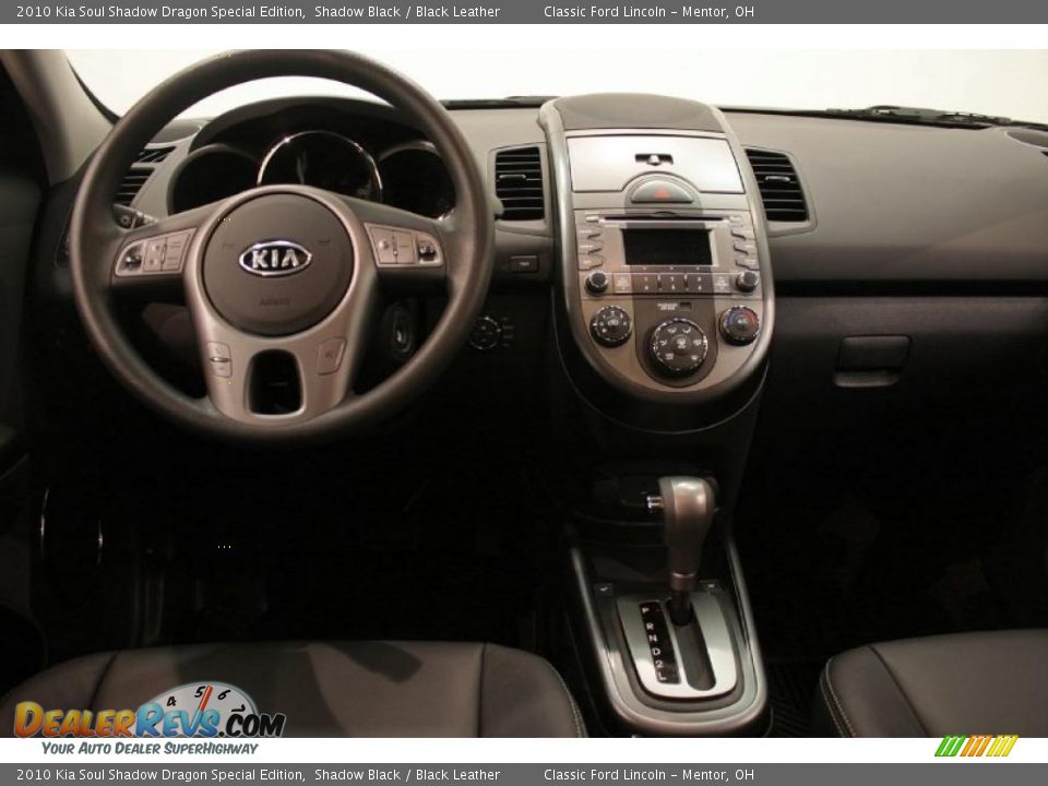 2010 Kia Soul Shadow Dragon Special Edition Shadow Black / Black Leather Photo #26