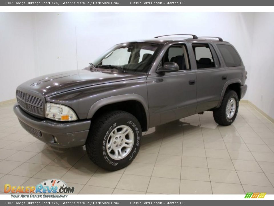 2002 Dodge Durango Sport 4x4 Graphite Metallic / Dark Slate Gray Photo #3