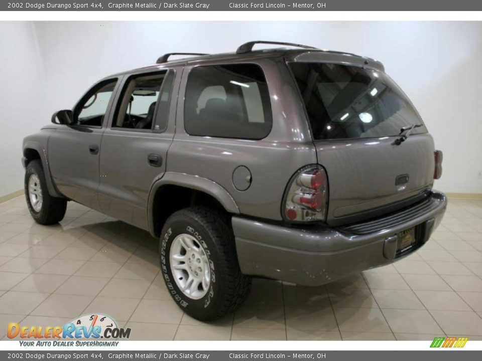 2002 Dodge Durango Sport 4x4 Graphite Metallic / Dark Slate Gray Photo #5